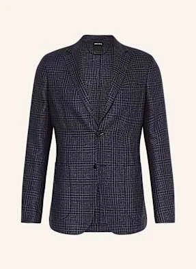 Zegna Marynarka Extra Slim Fit Z Dodatkiem Jedwabiu blau