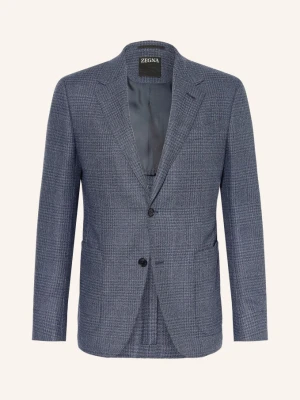 Zegna Marynarka O Kroju Slim Fit blau