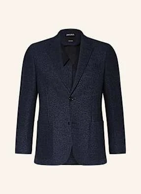 Zegna Marynarka Z Dżerseju Regular Fit blau