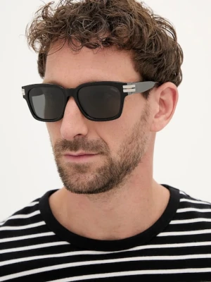 Zegna okulary przeciwsłoneczne męskie kolor czarny EZ0237_5501A