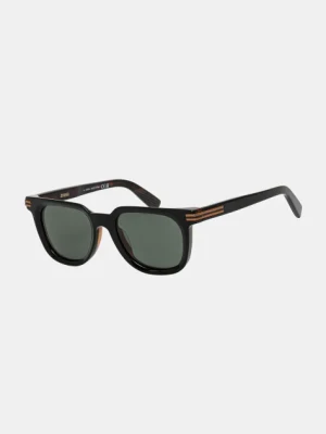 Zegna okulary przeciwsłoneczne męskie kolor czarny EZ0248_5005R
