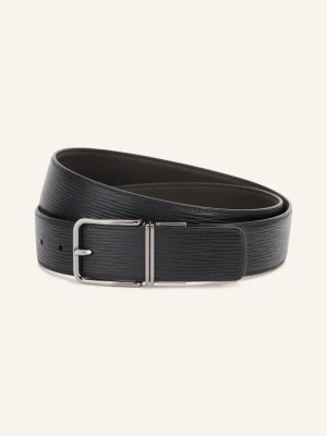 Zegna Pasek Skórzany schwarz