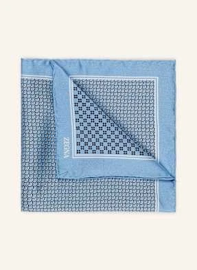 Zegna Poszetka Z Jedwabiu blau