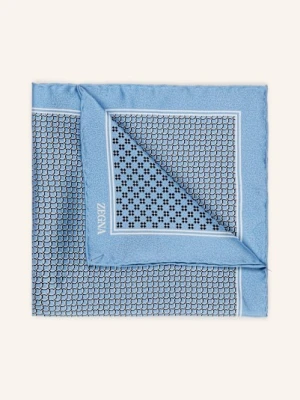 Zegna Poszetka Z Jedwabiu blau