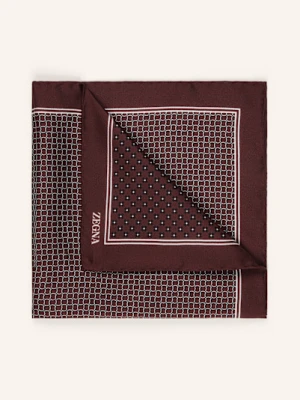 Zegna Poszetka Z Jedwabiu rot