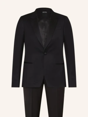 Zegna Smoking Dopasowany schwarz