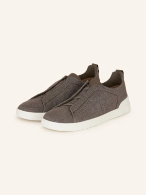 Zegna Sneakersy Triple Stitch grau