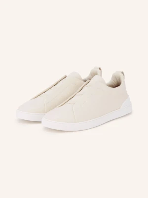 Zegna Sneakersy Wsuwane Triple Stitch™ weiss KREMOWY