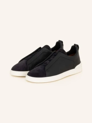 Zegna Sneakersy Wsuwane Triple Stitch blau