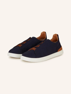 Zegna Sneakersy Wsuwane Triple Stitch blau