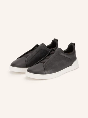 Zegna Sneakersy Wsuwane Triple Stitch™ braun CIEMNOBRĄZOWY