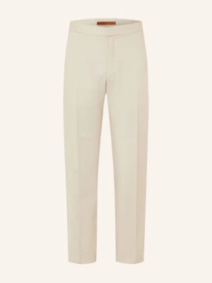 Zegna Spodnie Chino Oasi O Regularnym Kroju beige