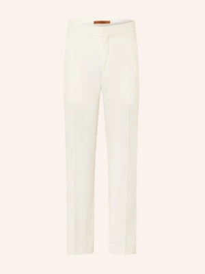 Zegna Spodnie Chino Oasi O Regularnym Kroju weiss