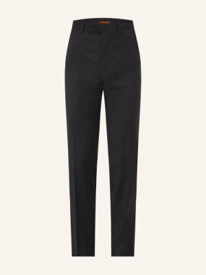 Zegna Spodnie Flanelowe O Kroju Extra Slim Fit grau CZIEMNOSZARY