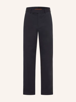Zegna Spodnie Premium Cotton O Kroju Regular Fit blau GRANATOWY