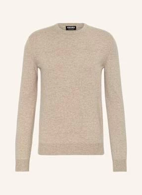 Zegna Sweter Z Kaszmiru beige