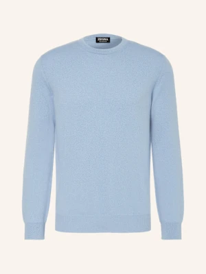 Zegna Sweter Z Kaszmiru blau