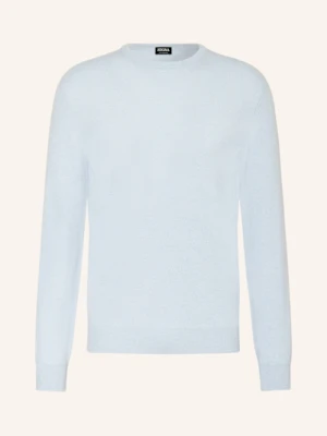 Zegna Sweter Z Kaszmiru blau