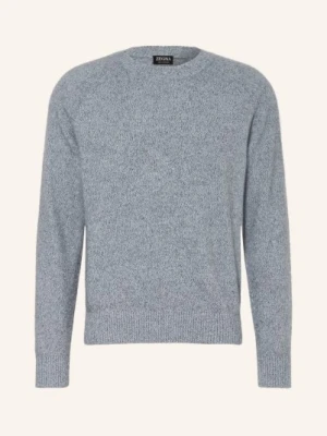 Zegna Sweter Z Kaszmiru Oasi blau