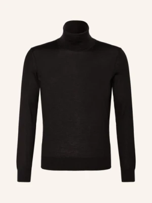 Zegna Sweter Z Kaszmiru Z Dodatkiem Jedwabiu schwarz