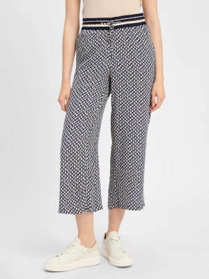 zero Spodnie typu culottes Kobiety wiskoza niebieski wzorzysty,