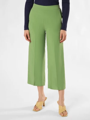 zero Spodnie z zawartością lnu Kobiety len zielony jednolity,
