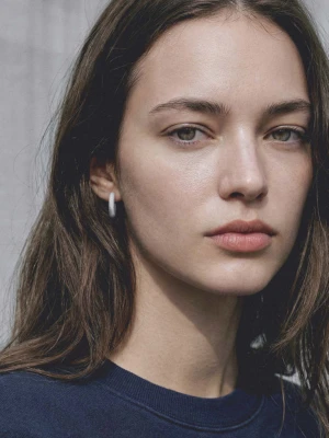 Zestaw 2 kolczyków srebrny - Dziewczyna - Rozmiar uniwersalny - MANGO TEEN