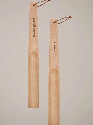 Zestaw 2 Łyżek Drewnianych do Butów Lancerto