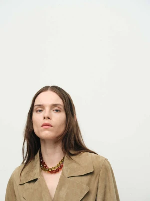 Zestaw 2 naszyjników brązowy - Kobieta - Rozmiar uniwersalny - MANGO