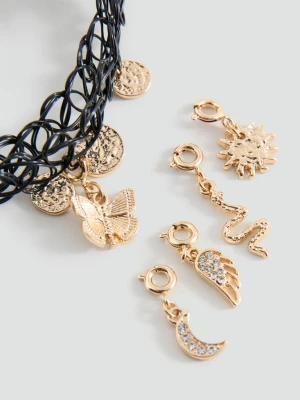 Zestaw 2 naszyjników choker czarny - Dzieci - Rozmiar uniwersalny - MANGO KIDS