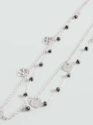 Zestaw 2 naszyjników srebrny - Dziewczyna - Rozmiar uniwersalny - MANGO TEEN