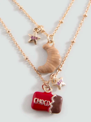 Zestaw 2 naszyjników złoty - Dzieci - Rozmiar uniwersalny - MANGO KIDS