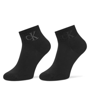 Zestaw 2 par niskich skarpet damskich Calvin Klein Jeans 701230599 Czarny
