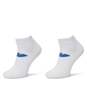 Zestaw 2 par niskich skarpet męskich Emporio Armani EM000538 AF12299 M0082 Biały
