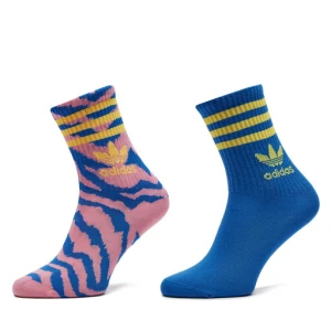 Zestaw 2 par wysokich skarpet damskich adidas FARM Rio IY0354 Kolorowy