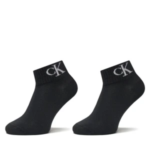 Zestaw 2 par wysokich skarpet damskich Calvin Klein Jeans 701228813 Czarny