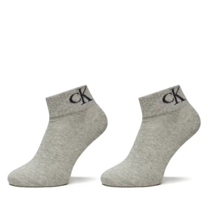 Zestaw 2 par wysokich skarpet damskich Calvin Klein Jeans 701228813 Szary