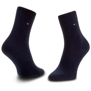 Zestaw 2 par wysokich skarpet damskich Tommy Hilfiger 371221 Granatowy