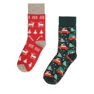Zestaw 2 par wysokich skarpet męskich Lasocki 2MB-004-AW23 (2-pack) Kolorowy