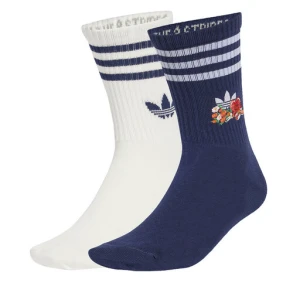 Zestaw 2 par wysokich skarpet unisex adidas Made by Nelson JC8634 Kolorowy