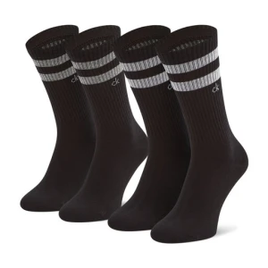 Zestaw 2 par wysokich skarpet unisex Calvin Klein 701218711 Czarny