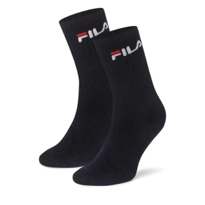 Zestaw 2 par wysokich skarpet unisex Fila F4401-AW24 (2-pack) Czarny