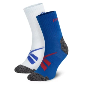 Zestaw 2 par wysokich skarpet unisex Reebok R0418-SS24 (2-pack) Kolorowy