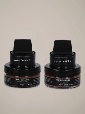 Zestaw 2 Past do Butów Brązowa i Jasnobrązowa Lancerto