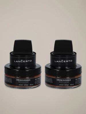 Zestaw 2 Past do Butów Jasnobrązowych Lancerto