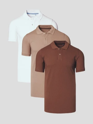 Zestaw 3 Koszulek Polo Bawełnianych Cassian Lancerto