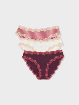 Zestaw 3 majtek z bawełny Etam