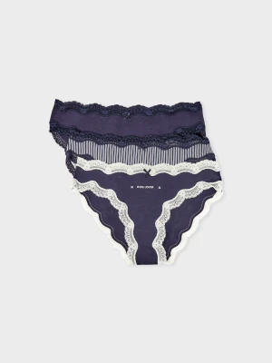 Zestaw 3 majtek z bawełny Etam