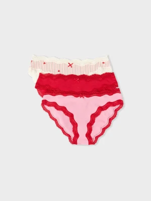 Zestaw 3 majtek z bawełny Etam