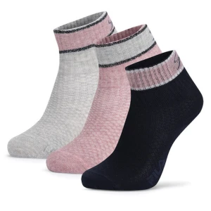 Zestaw 3 par niskich skarpet dziecięcych Fila F8206-AW24 (3-pack) Różowy